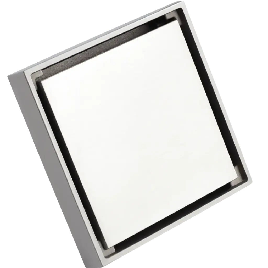 [RIV-801C] REJILLA DOBLE VISTA 10X10CM RIVER (Cromado)