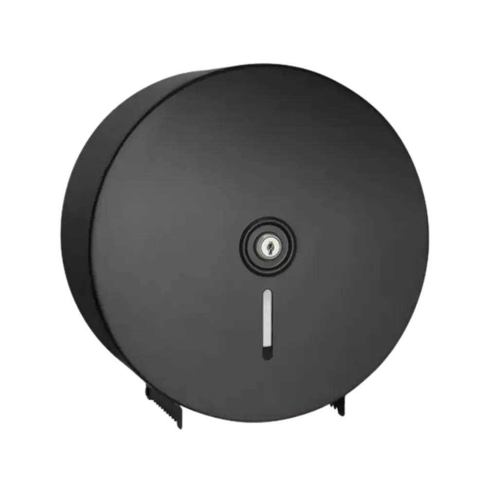 [DIS-009] DISPENSADOR DE PAPEL HIGIENICO JUMBO 9" NEGRO MATE EUROPA