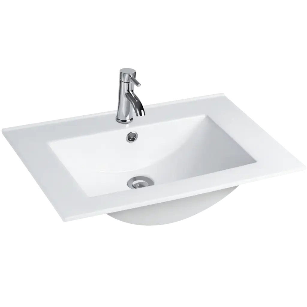 [LV-011] LAVAMANOS DE EMPOTRAR 91CM BLANCO EUROPA