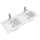 LAVAMANOS DE EMPOTRAR DOBLE 121CM BLANCO EUROPA