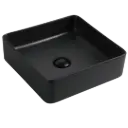 LAVAMANOS CUADRADO 36CM NEGRO MATE EUROPA