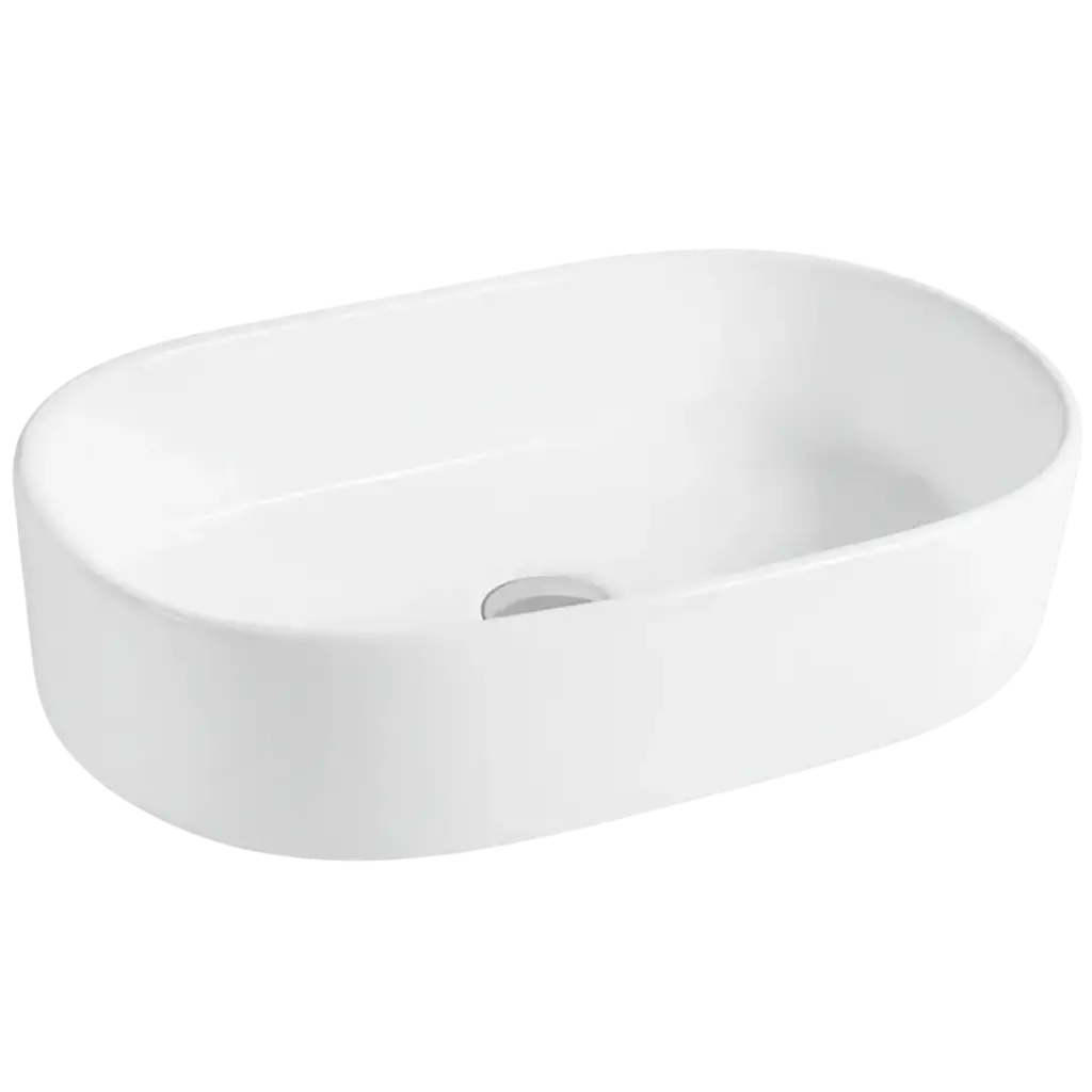 [LV-024] LAVAMANOS OVALADO 51CM BLANCO EUROPA