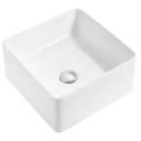 LAVAMANOS CUADRADO 37CM BLANCO EUROPA