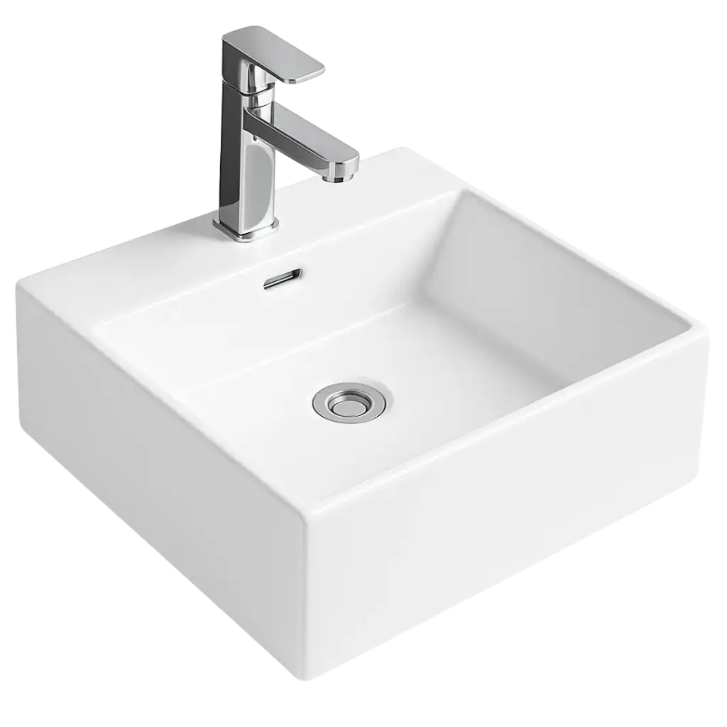 LAVAMANOS RECTANGULAR 41CM BLANCO EUROPA