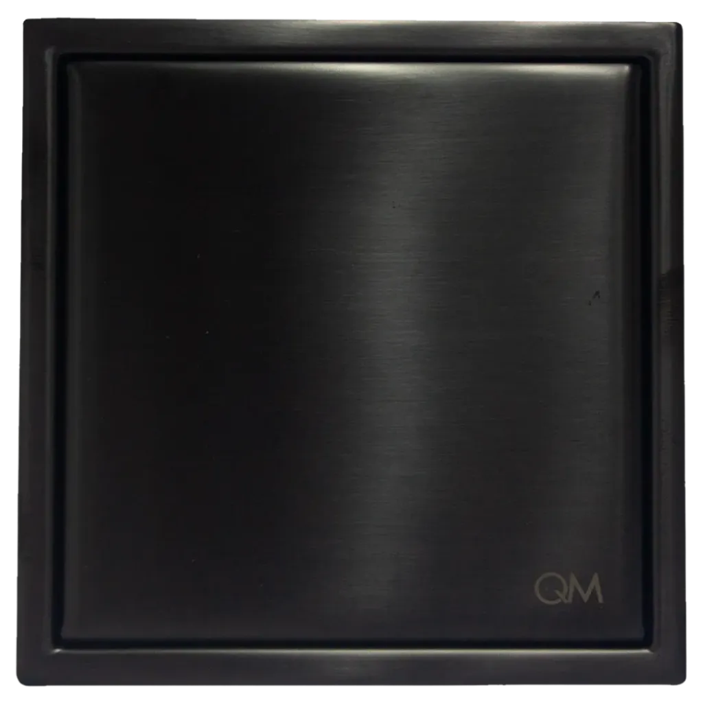 [QM 14.100.2013 BK] CENTRO PISO MIRA 10X10CM NEGRO MATE QUALITY METAL