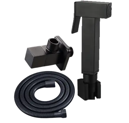 [RIV-201N] DUCHA DE MANO APOLO NEGRO MATE RIVER