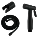 DUCHA DE MANO CON BASE Y MANGUERA NEGRO MATE RV