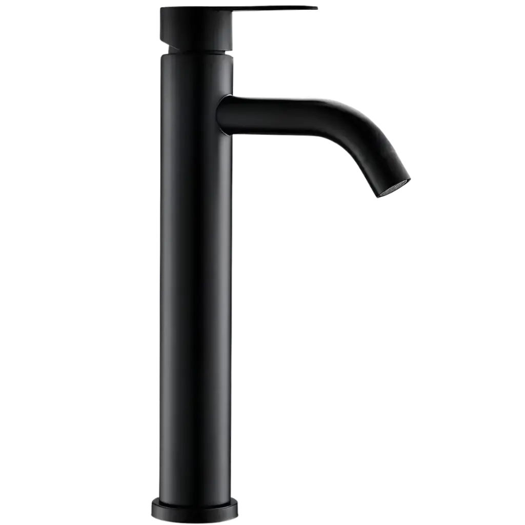 [RIV-413N] GRIFERIA DE LAVAMANOS ALTA ROMA NEGRO MATE RIVER