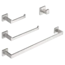 SET DE ACCESORIOS 4 PZAS SATINADO RIVER