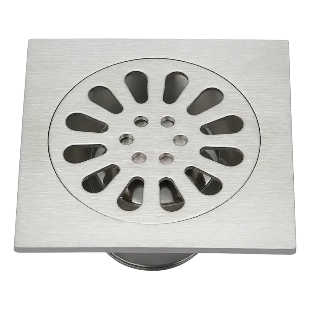 [RIV-800S] REJILLA PERFORADA 10X10CM SATINADO RIVER