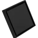 REJILLA DOBLE VISTA 10X10CM NEGRO MATE RIVER