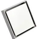 REJILLA DOBLE VISTA 10X10CM SATINADO RIVER