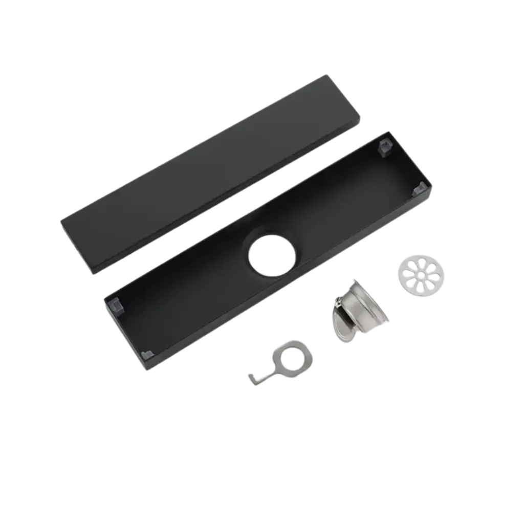 [RIV-803/30N] REJILLA DOBLE VISTA 30X7CM NEGRO MATE RIVER