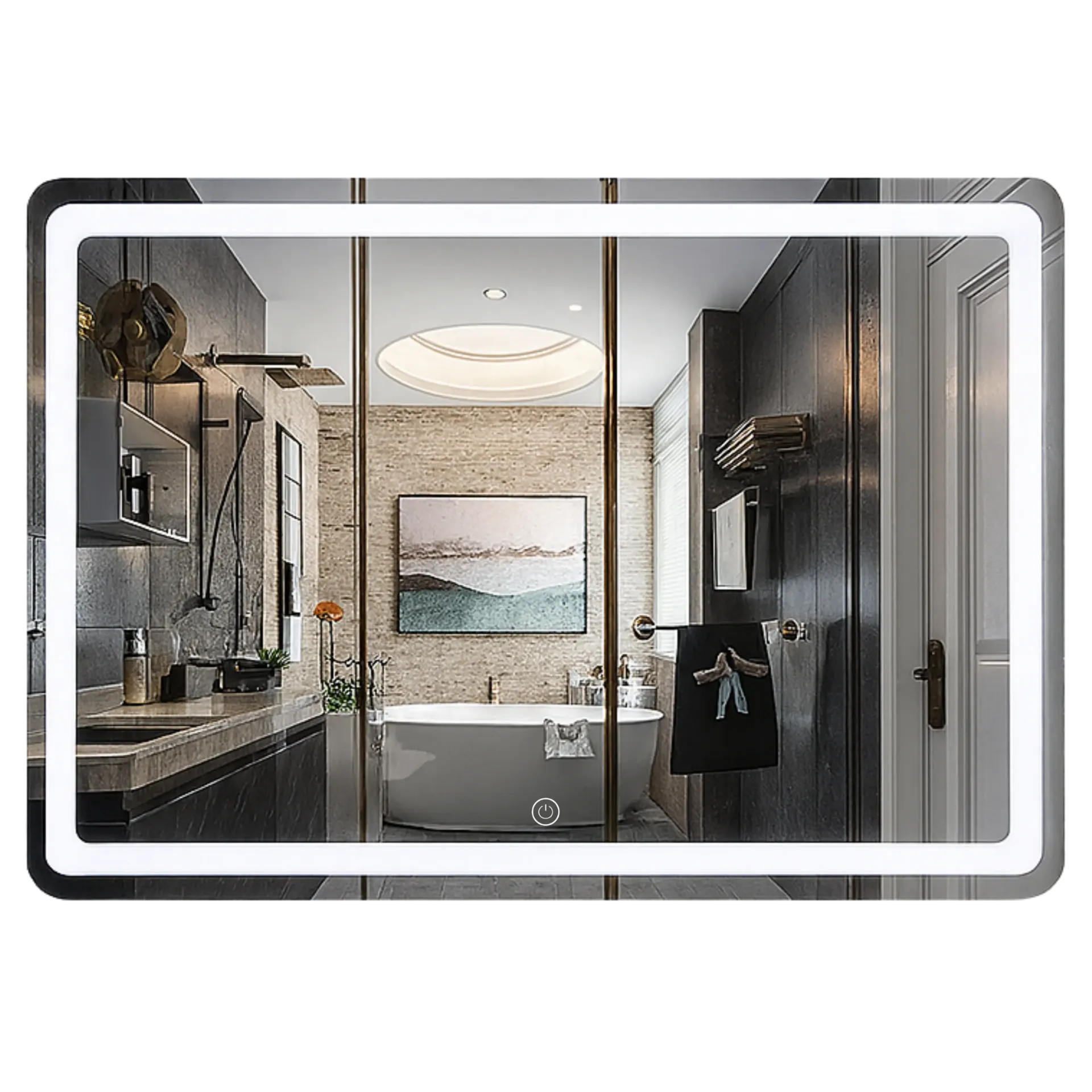 ESPEJO LED BONAIRE 80X60CM RIVER