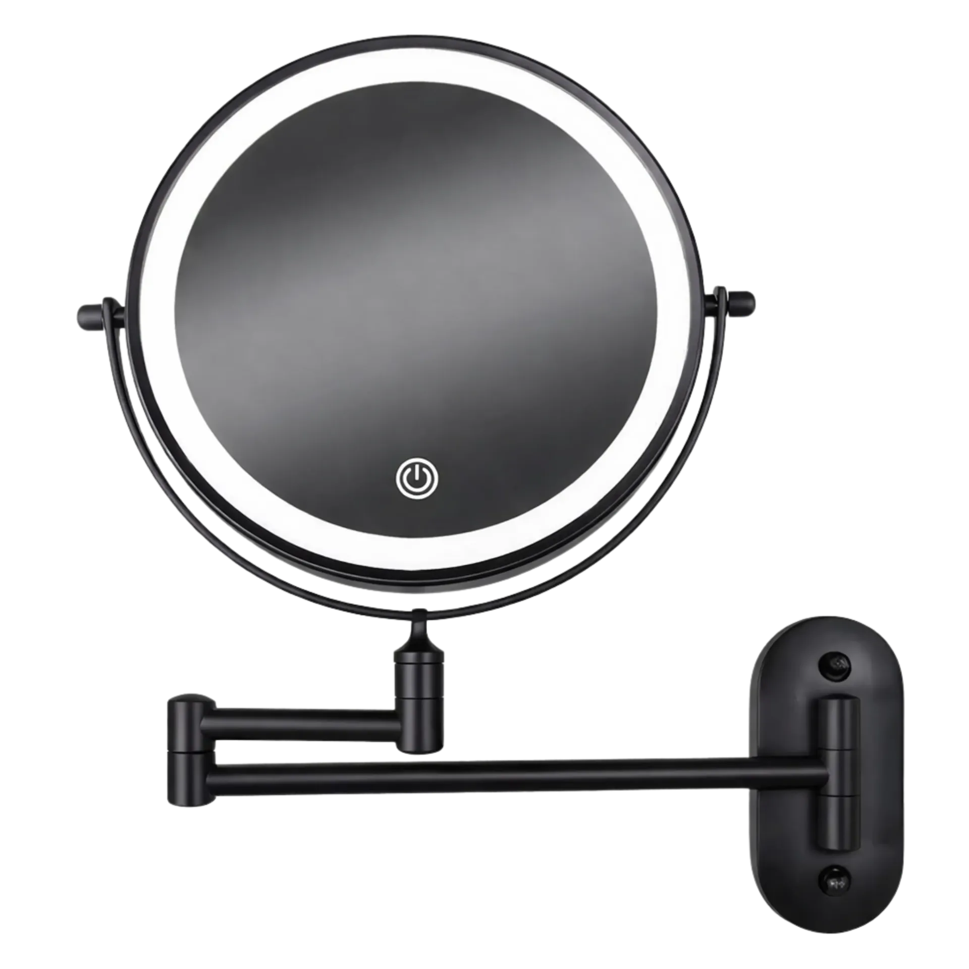 [RIV-ESPEX/N] ESPEJO EXTENSIBLE CON LUZ LED Y AUMENTO X5 NEGRO MATE RIVER