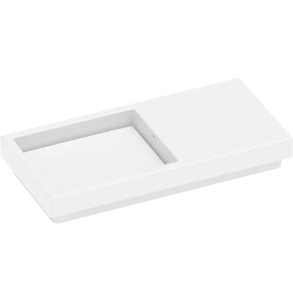 LAVAMANOS HORIZON SKYLINE 80CM BLANCO MATE ROCA