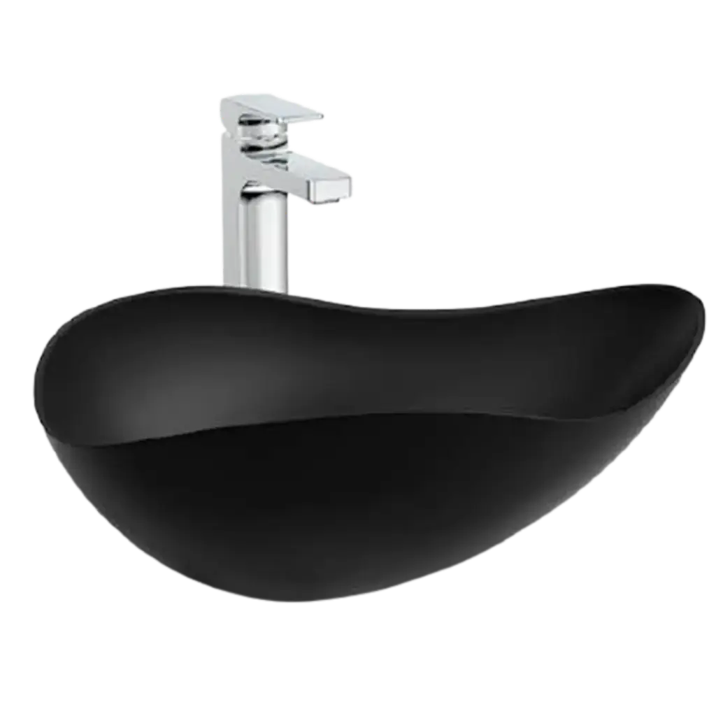 LAVAMANOS RUY OHTAKE 54CM NEGRO MATE ROCA