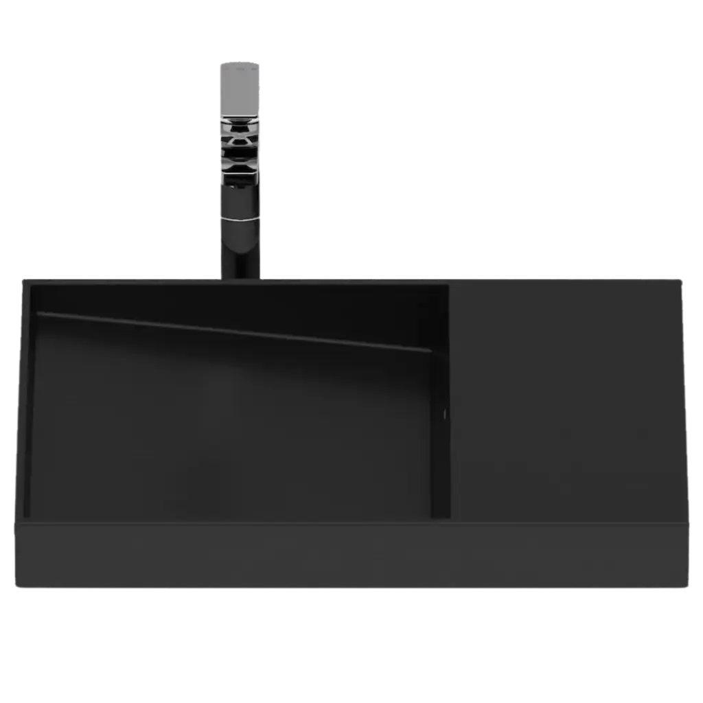 LAVAMANOS DASH 60X38CM NEGRO MATE ROCA