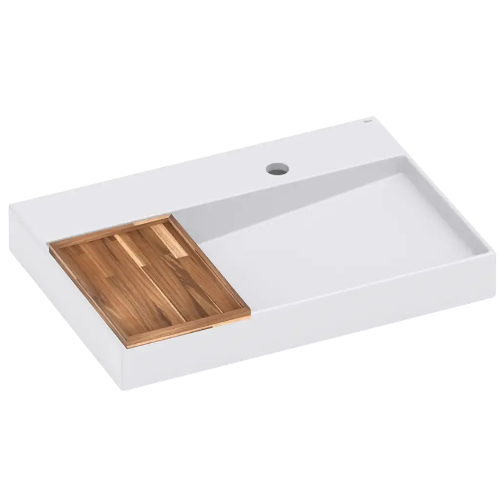 LAVAMANOS HORIZON VIEW 60CM PERLA ROCA