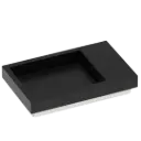 LAVAMANOS HORIZON SKYLINE 60CM NEGRO MATE ROCA