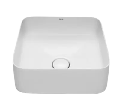 LAVAMANOS INSPIRA SQUARE 37CM BLANCO ROCA