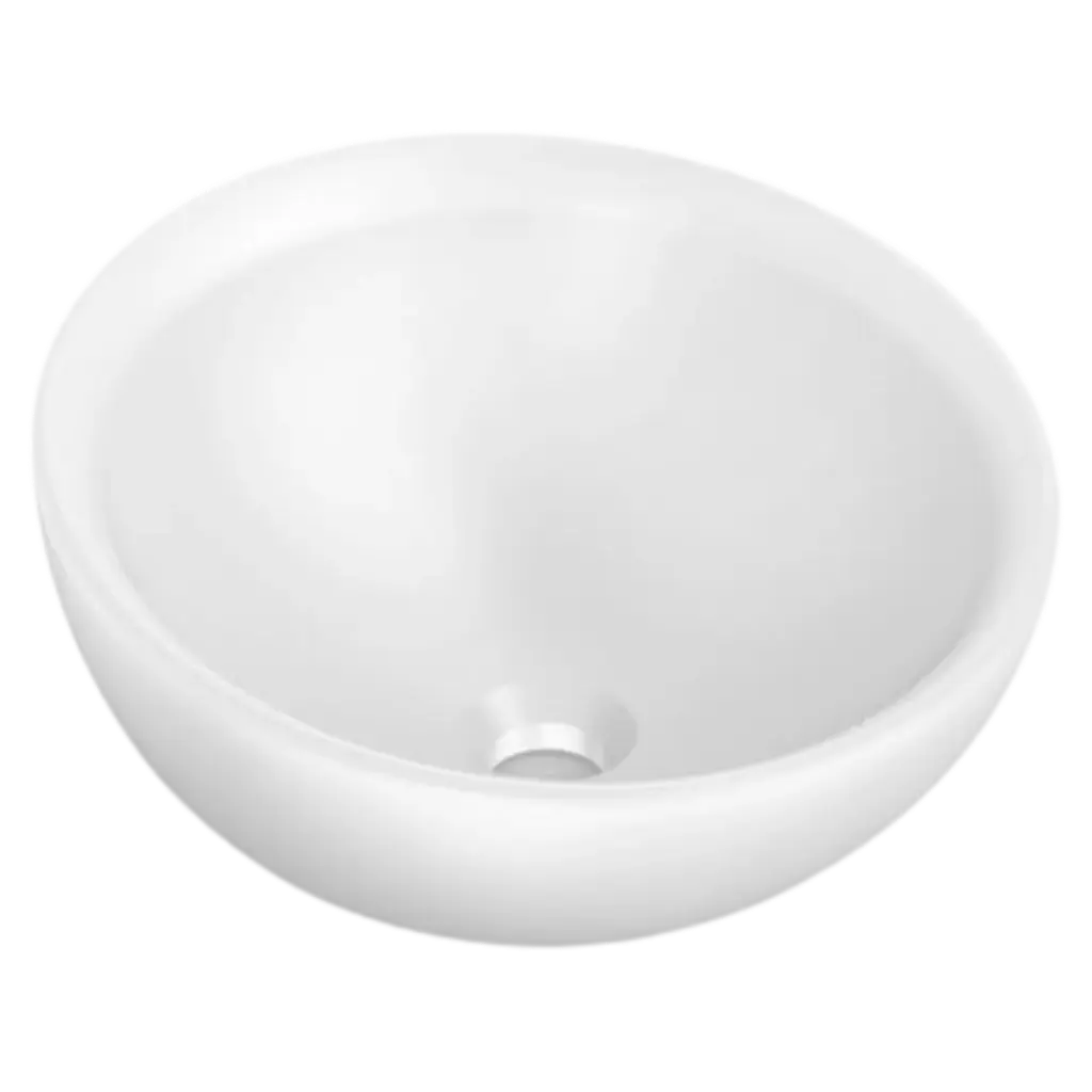 LAVAMANOS BOL ENCIMERA 38CM BLANCO ROCA