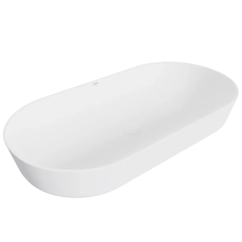 LAVAMANOS ART ROUND FINECRAFT 80CM BLANCO MATE NOVA