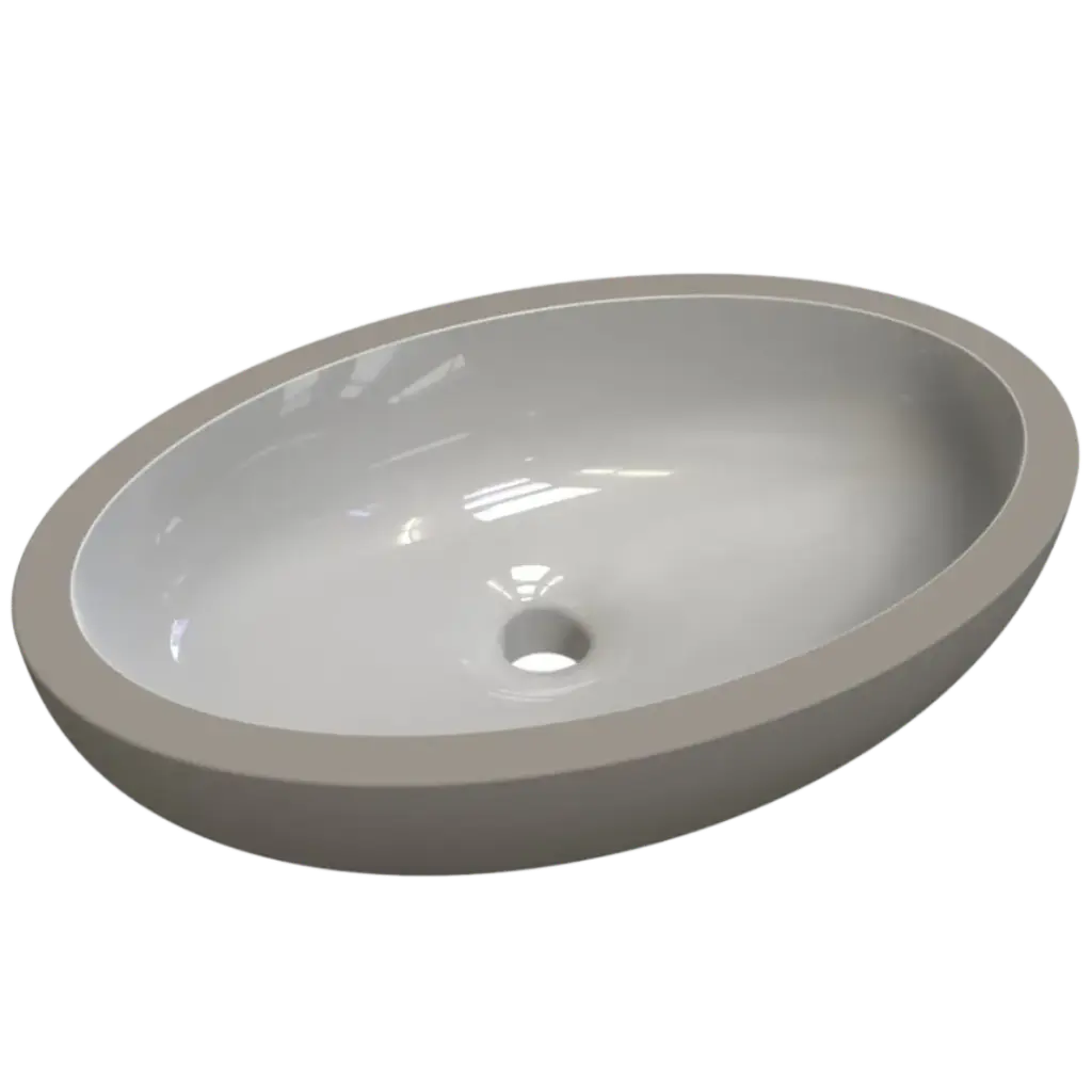 LAVAMANOS BAJO TOPE OVALADO 50CM BLANCO INCEPA