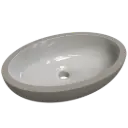 LAVAMANOS BAJO TOPE OVALADO 50CM BLANCO INCEPA