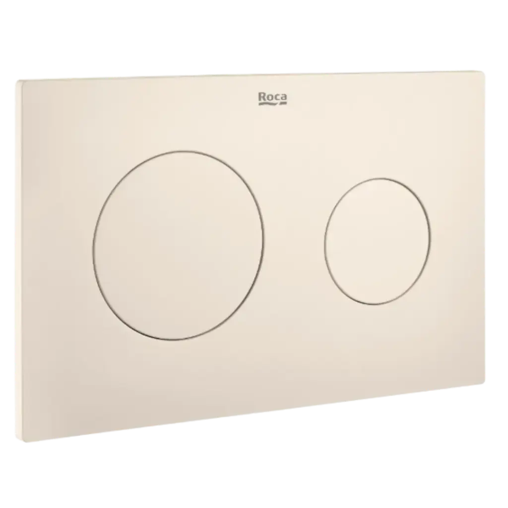 PLACA DE ACCIONAMIENTO PL10 DUAL ONE BEIGE MATE ROCA