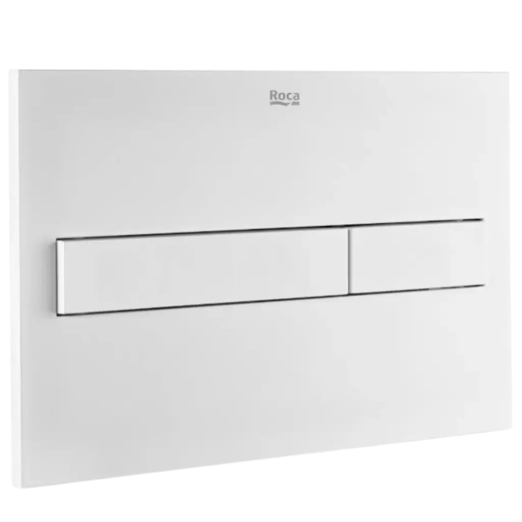 PLACA DE ACCIONAMIENTO PL7 DUAL ONE BLANCO ROCA