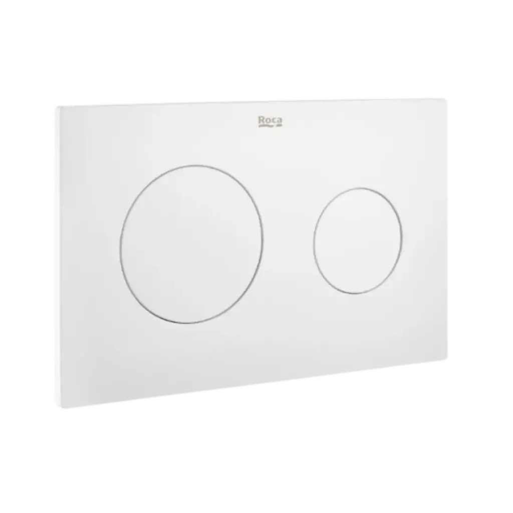 PLACA ACCIONAMIENTO IN WALL PL10 DESCARGA DUAL BLANCO MATE ROCA