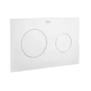 PLACA ACCIONAMIENTO IN WALL PL10 DESCARGA DUAL BLANCO MATE ROCA