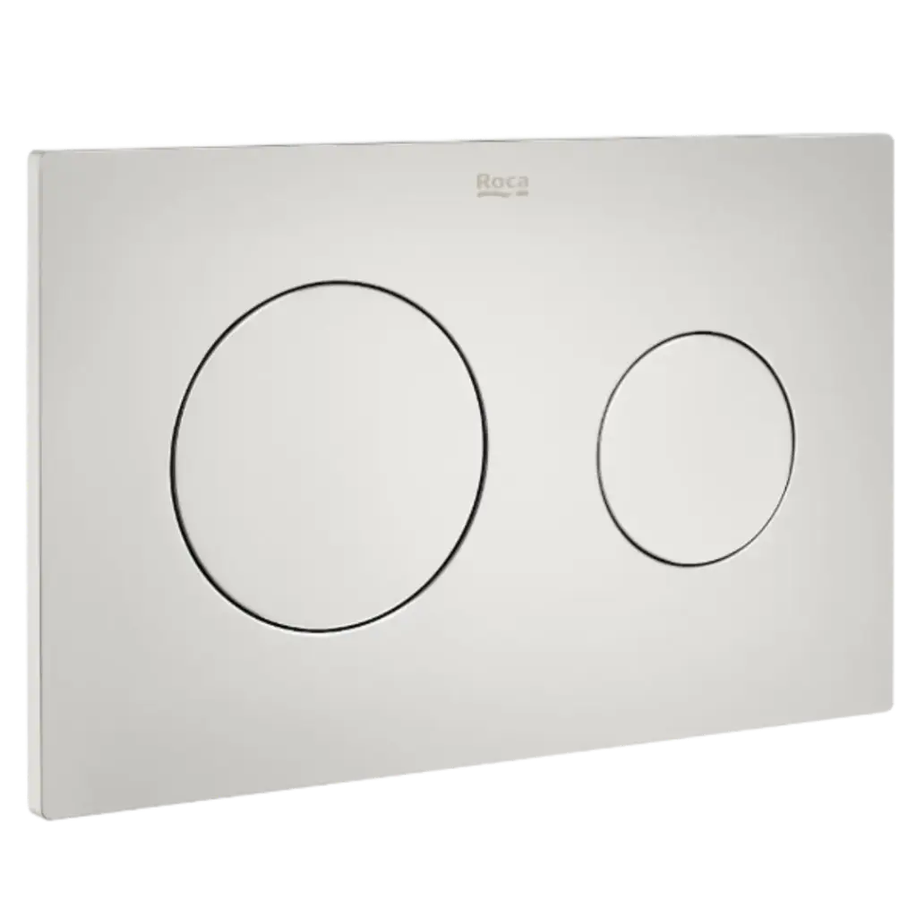 PLACA DE ACCIONAMIENTO PL10 DUAL PERLA MATE ROCA