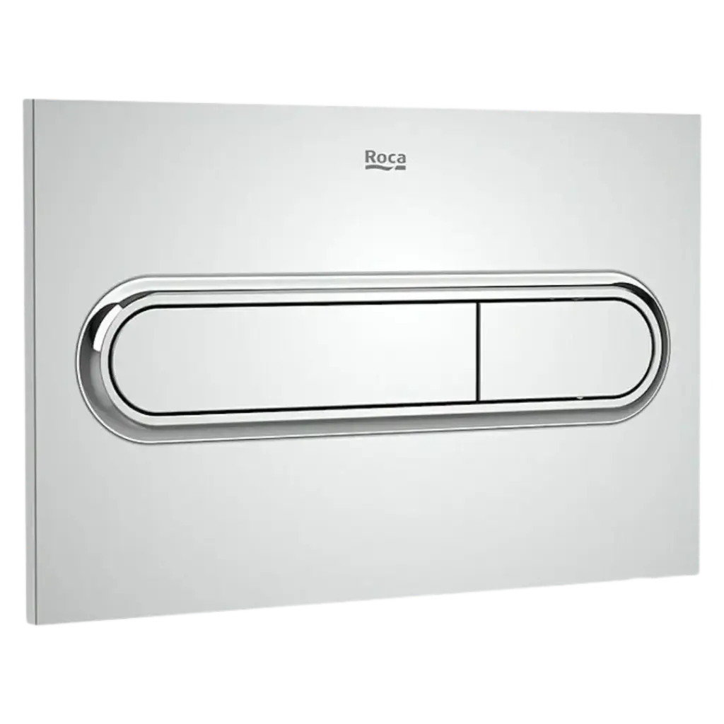 PLACA DE ACCIONAMIENTO PL1 DUAL CHROME ROCA