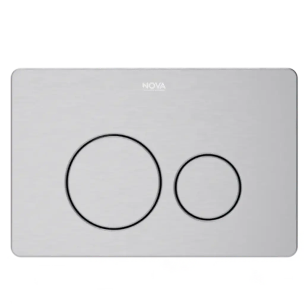 PLACA DE ACCIONAMIENTO LUX INOX-BRUSHED NOVA