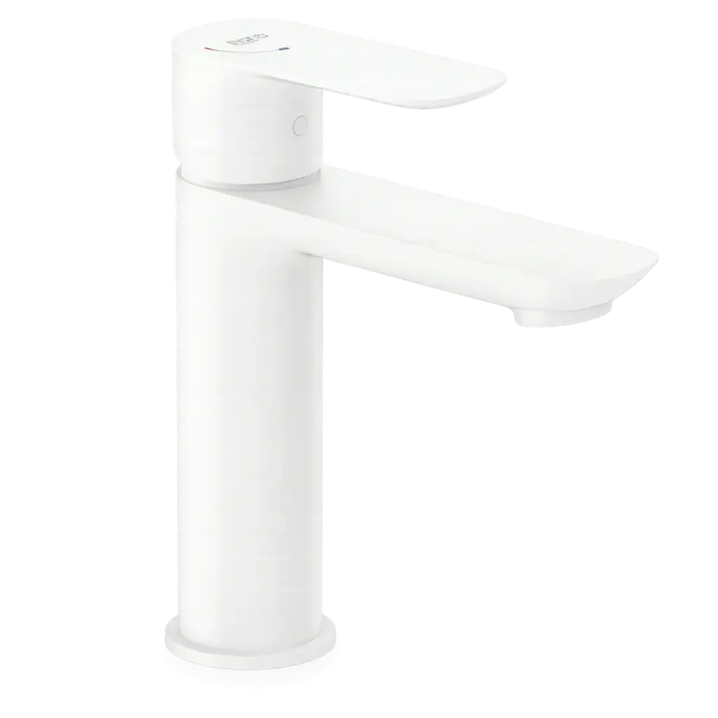 [ROGRI9195] GRIFERIA DE LAVAMANOS BAJA CALA BLANCO MATE ROCA