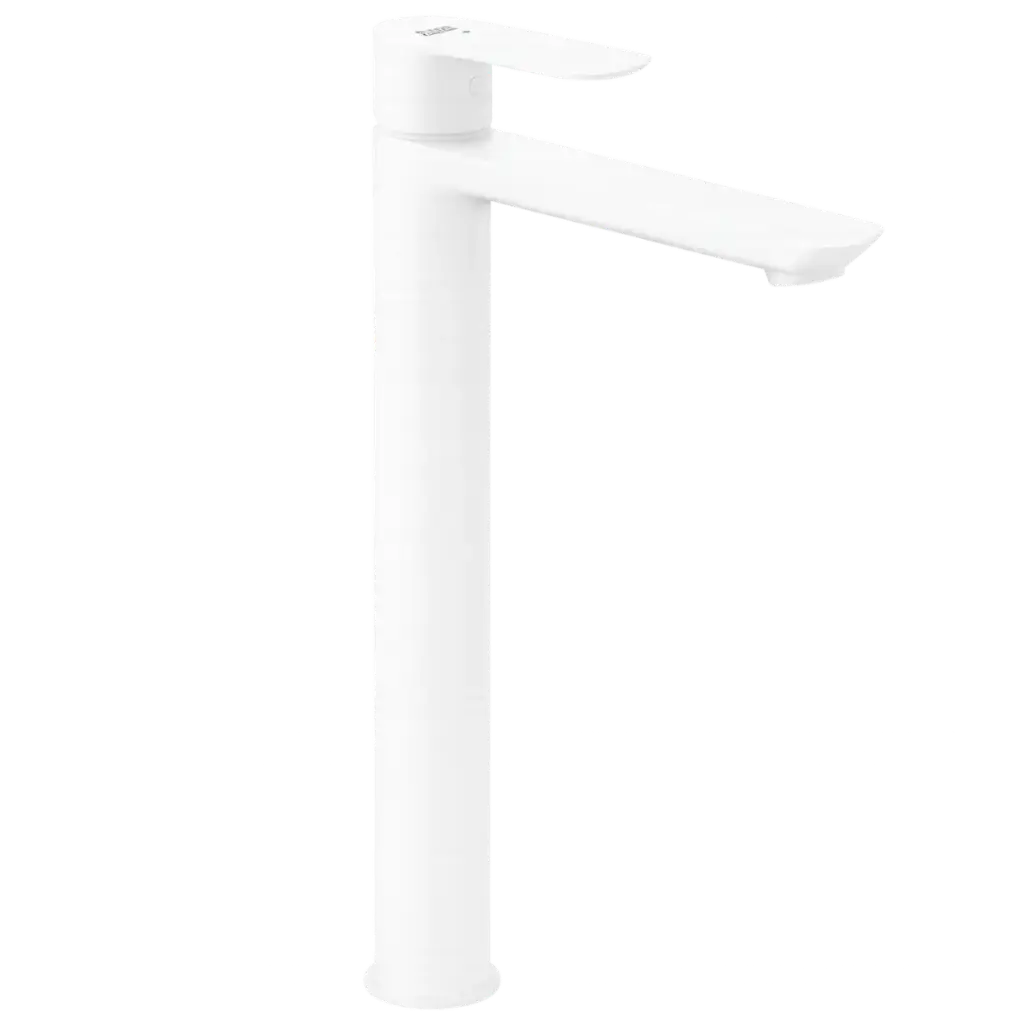 [ROGRI9196] GRIFERIA DE LAVAMANOS ALTA CALA BLANCO MATE ROCA