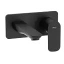 GRIFERIA DE LAVAMANOS DE PARED CALA NEGRO MATE ROCA