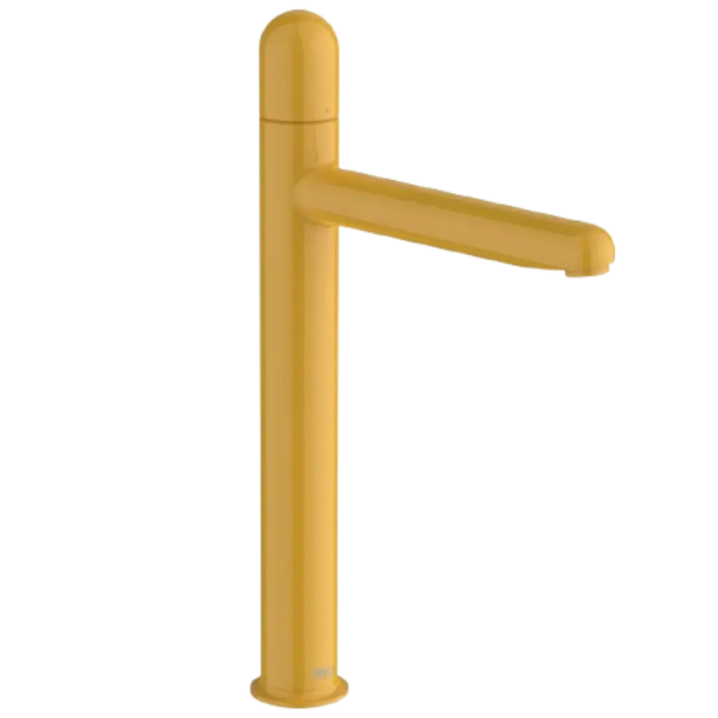 GRIFERIA DE LAVAMANOS ALTA NU AMARILLO ROCA