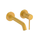 GRIFERIA DE LAVAMANOS DE PARED NU AMARILLO ROCA