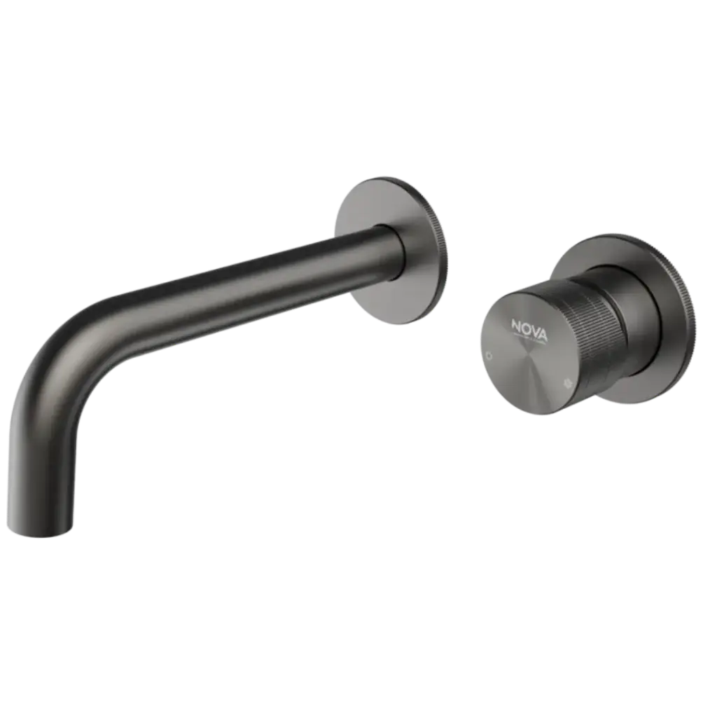 [NVGRI5676] GRIFERIA DE LAVAMANOS DE PARED FUTURA ANTHRACITE RADIANCE NOVA