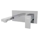 GRIFERIA DE LAVAMANOS DE PARED KUBE CROMADO NOVA