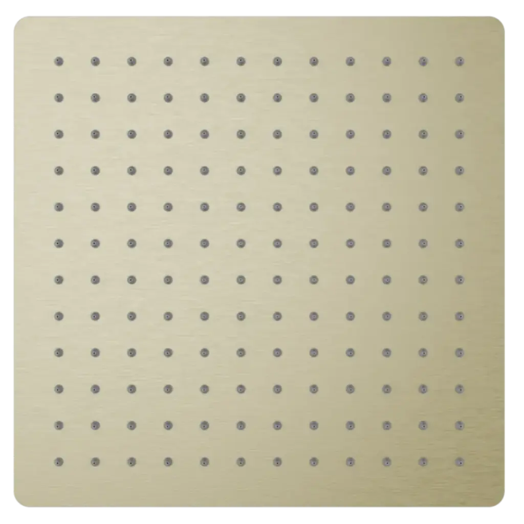 DUCHA REGADERA CUADRADA ELEMENT D´OR 30CM DORADO MATE NOVA