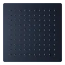 DUCHA REGADERA CUADRADA ELEMENT NOIR 20CM NEGRO MATE NOVA