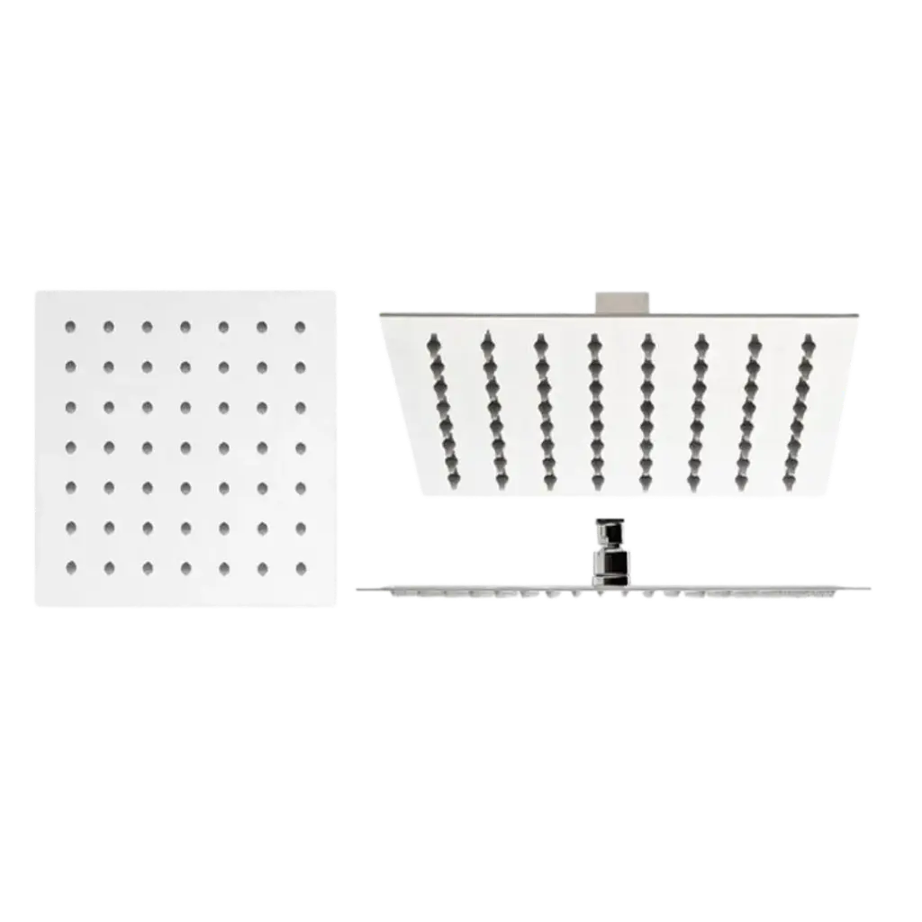 DUCHA REGADERA CUADRADA STRETTO 8" CROMADO VENBAÑO