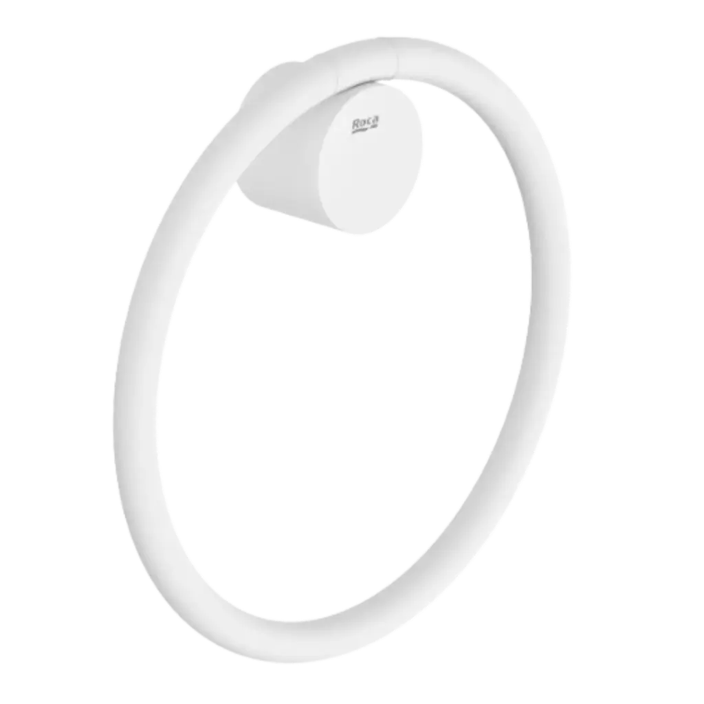 TOALLERO ANILLA ALLEGRO BLANCO MATE ROCA