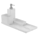 SET DE ACCESORIOS ONA BLANCO MATE 4 PIEZAS ROCA