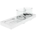 PORTAVASO DOBLE CON JABONERA BARCELONA NOVA