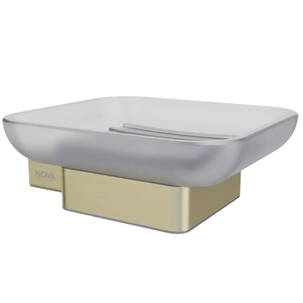 [NVACC1507] JABONERA GLASS LINE D'OR NOVA